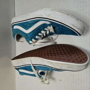 Vans Teal‎ and White Skate Shoes